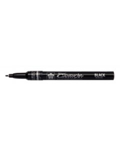 Маркер для каллиграфии Pen Touch Calligrapher 1 80 мм черный Sakura