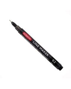 Ручка капиллярная LINE MAKER 0 2 мм черная Derwent