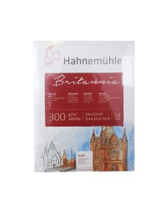 Альбом склейка для акварели Hahnemuhle Britannia 24x32 см 12 л 300 г гладкая целлюлоза 100 Hahnemuhle fineart