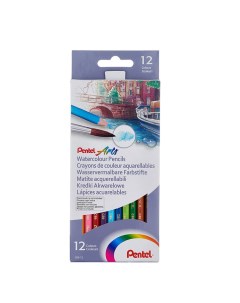 Набор карандашей акварельных Colour pencils 12 цв в картонной коробке Pentel