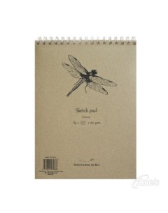 Альбом на спирали для набросков SMLT Sketch pad cream А5 70 л 80 г Smltart