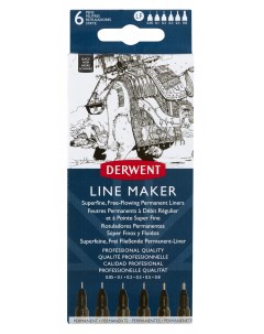 Набор капиллярных ручек Graphik Line Marker 6 шт Derwent