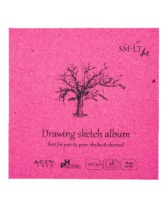 Альбом SMLT Layflat Drawing 14х14 см 48 л 120 г белая бумага Smltart