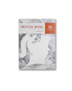 Скетчбук склейка Sketch Book 19 5x27 см 32 л 180 г мелкозернистый Potentate