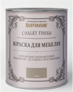 Краска для мебели ультраматовая Chalky банка 750 мл цвет какао Rust-oleum