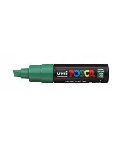 Маркер POSCA PC 8K до 8 0 мм наконечник скошенный цвет зеленый Uni