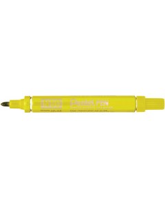 Маркер перманентный Pen 4 3 мм пулеобразный наконечник желтый Pentel