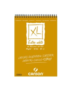 Альбом для графики на спирали XL Extra White 14 8х21 см 60 л 90 г Canson