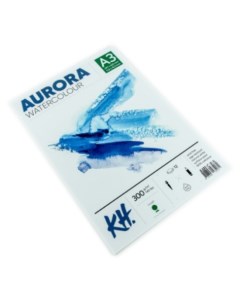 Альбом склейка для акварели Rough А3 12 л 300 г 100 целлюлоза Aurora
