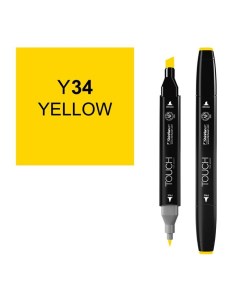 Маркер спиртовой Touch Twin цв Y34 жёлтый Shinhan art (touch)