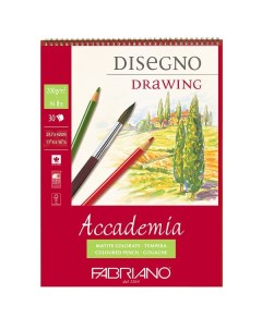 Блокнот для эскизов на спирали "Accademia" А3 30 л 200 г Fabriano