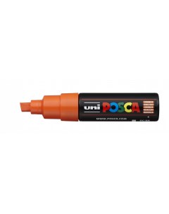 Маркер POSCA PC 8K до 8 0 мм наконечник скошенный цвет оранжевый Uni