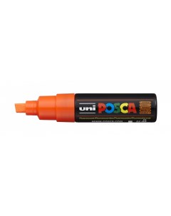 Маркер POSCA PC 8K до 8 0 мм наконечник скошенный цвет флуоресцентно оранжевый Uni