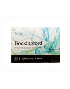 Альбом склейка для акварели Bockingford C P среднее зерно 26х18 см 12 л 300 г белый St cuthberts mill