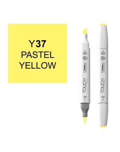 Маркер спиртовой BRUSH Touch Twin цв Y37 пастельный желтый Shinhan art (touch)