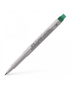 Ручка капиллярная Faber Castell MULTIMARK 0 4 мм для письма на пленке зеленый Faber–сastell