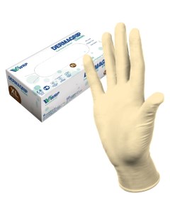 Смотровые латексные перчатки Dermagrip