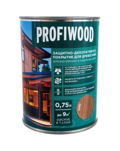 Защитно декоративное покрытие для древесины Profiwood