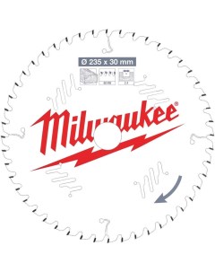 Пильный диск по дереву для циркулярной пилы Milwaukee