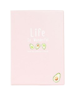Обложка для паспорта Life is pink and avocado Kawaii factory