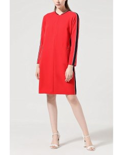 Приталенное красное платье с карманами Taifun