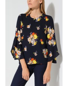 Блуза с цветами и разрезами на рукавах Warehouse