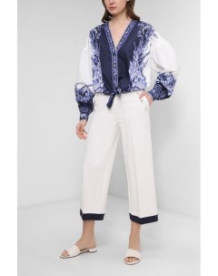 Блуза с V образным вырезом и цветочным принтом Twinset