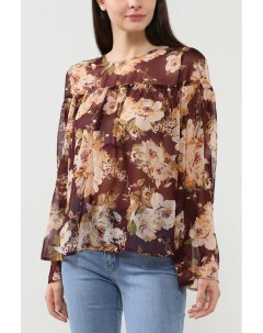 Полупрозрачная блуза с цветочным принтом Vero moda