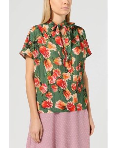Блуза свободного кроя с цветочным принтом Belucci