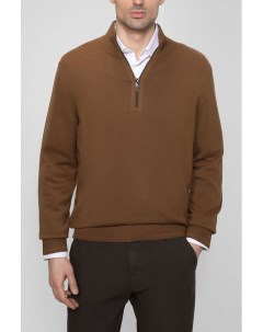 Пуловер с молнией из смеси хлопка и шерсти S.oliver