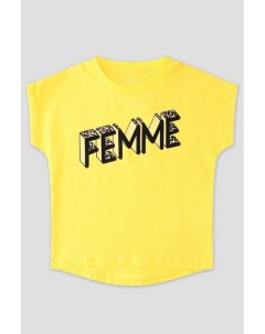 Хлопковая футболка Femme Name it