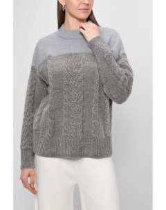 Комбинированный свитер с косами Ipekyol