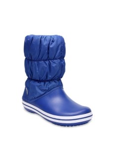 Синие утепленные ботинки Crocs