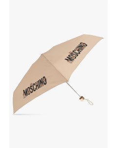 Складной зонт с фирменным принтом Moschino