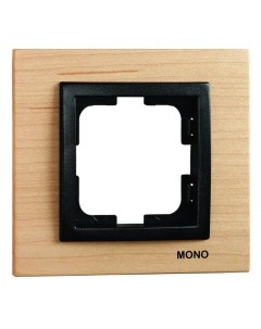 Рамка 1 постовая Style клён Mono electric