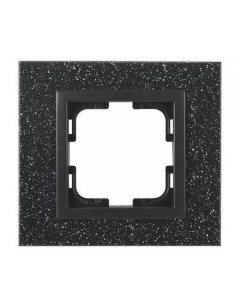 Рамка 1 постовая Style Granit чёрный гранит Mono electric