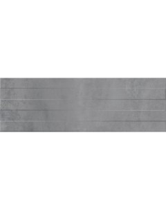 Плитка настенная Concrete Stripes 29х89 серая рельеф Mei