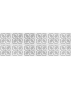 Декор Lissabon 25x75 серый квадраты Meissen keramik