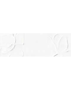 Плитка настенная Structure Pattern 25х75 роза белая Meissen keramik