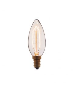 Лампа накаливания E14 40W свеча прозрачная Loft it