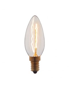 Лампа накаливания E14 40W свеча прозрачная 3540 Loft it