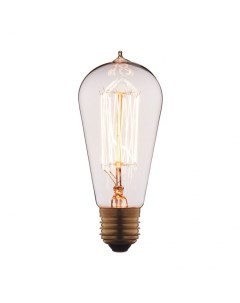 Лампа накаливания E27 40W колба прозрачная Loft it