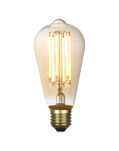Лампа светодиодная Е27 6W 2700K янтарная Lussole loft