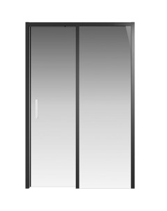 Душевая дверь Nota стекло прозрачное профиль черный 120х200 см EASY CLEAN Creto