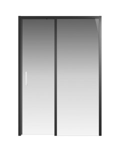 Душевая дверь Nota стекло прозрачное профиль черный 140х200 см EASY CLEAN Creto