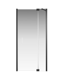 Душевая дверь Tenta стекло прозрачное профиль черный 100х200 см EASY CLEAN Creto