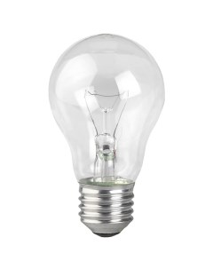 Лампа накаливания E27 60W 2700K прозрачная Era