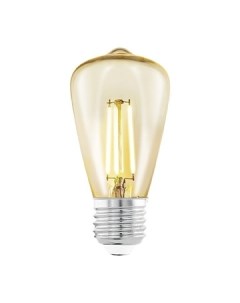 Лампа светодиодная филаментная E27 3 5W 2200К янтарь 11553 Eglo