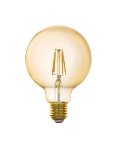 Лампа светодиодная филаментная диммируемая E27 5 5W 2200K золотистая 11866 Eglo