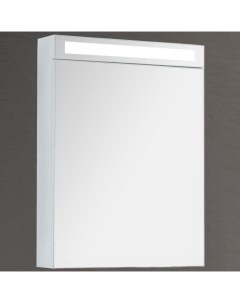 Зеркало шкаф Max 60 с подсветкой белый глянец Dreja